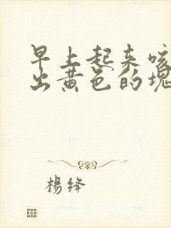 早上起来咳痰咳出黄色的块状物