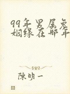 99年男属兔的姻缘在哪年