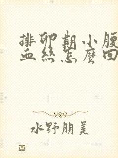 排卵期小腹疼有血丝怎么回事