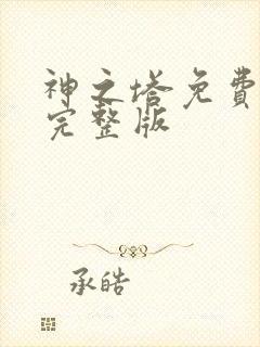 神之塔免费观看完整版封面