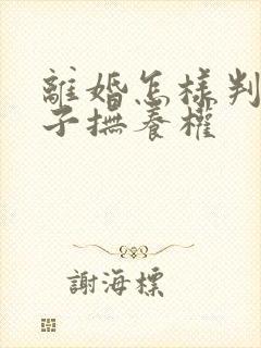 离婚怎样判定孩子抚养权