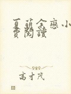 夏萌余恋小说免费阅读