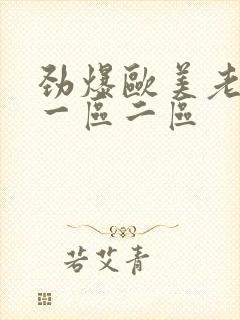 劲爆欧美老熟女一区二区封面