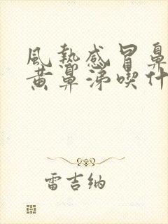 风热感冒鼻塞流黄鼻涕吃什么药封面