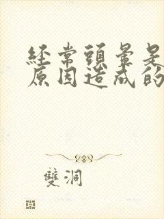 经常头晕是什么原因造成的