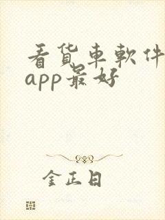 看货车软件什么app最好封面