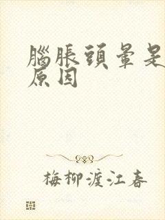 脑胀头晕是什么原因