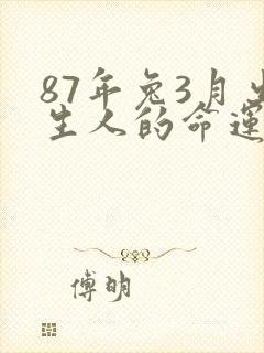 87年兔3月出生人的命运封面