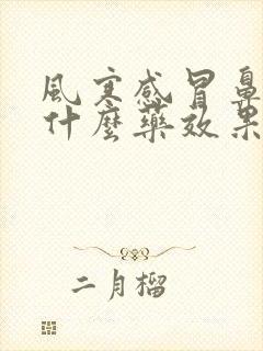 风寒感冒鼻塞吃什么药效果好