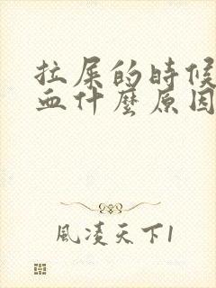 拉屎的时候拉出血什么原因