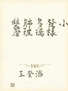 双肺多发小结节磨玻璃样