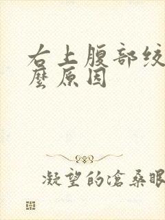 右上腹部绞痛什么原因