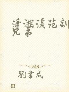 潇湘溪苑训诫文兄弟