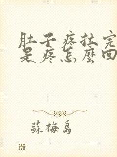 肚子疼拉完屎还是疼怎么回事封面