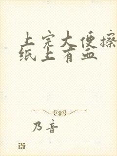 上完大便擦屁股纸上有血