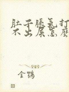 肚子胀气打嗝拉不出屎怎么办