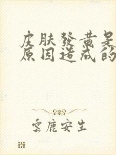 皮肤发黄是什么原因造成的