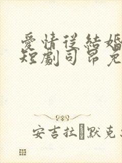 爱情从结婚开始短剧司昂免费观看