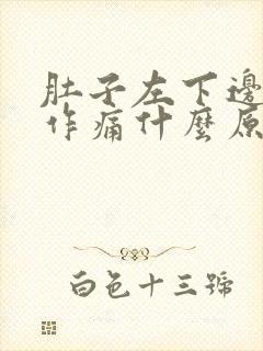 肚子左下边隐隐作痛什么原因女性还呕吐恶心