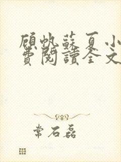 顾帆苏夏小说免费阅读全文