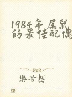 1984年属鼠的最佳配偶属相封面
