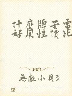 什么牌子电视机好用性价比高