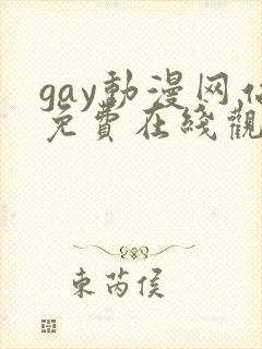 gay动漫网站免费在线观看