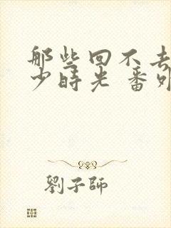 那些回不去的年少时光 番外