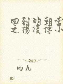 回到明朝当王爷之杨凌传小说