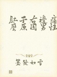 肚子右边痛是什么原因男性