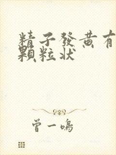 精子发黄有果冻颗粒状