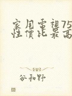 家用电视75寸性价比最高推荐