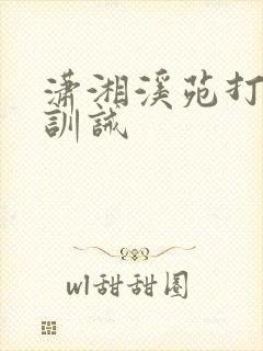 潇湘溪苑打板子训诫