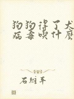 狗狗得了犬瘟热病毒吃什么药