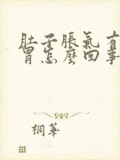 肚子胀气有点反胃怎么回事