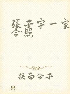 张子宇一家三口合照封面