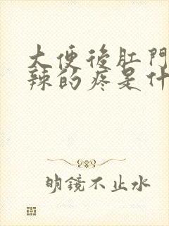 大便后肛门火辣辣的疼是什么原因引起的