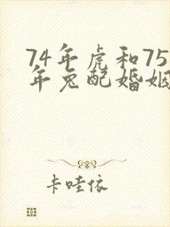 74年虎和75年兔配婚姻好不好