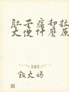 肚子痛却拉不出大便什么原因