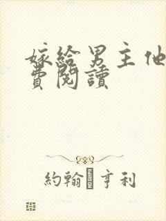 嫁给男主他爹免费阅读封面