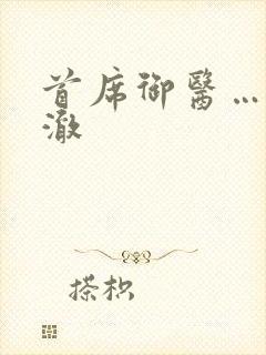 首席御医……宋澈封面