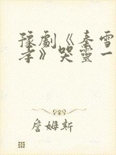 豫剧《秦雪梅吊孝》哭灵一折封面