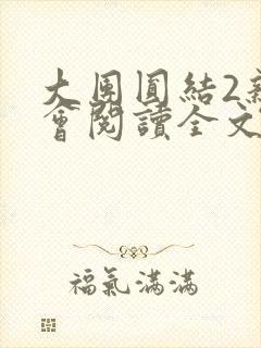 大团圆结2亲情会阅读全文