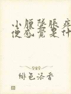 小腹坠胀疼有大便感觉是什么原因