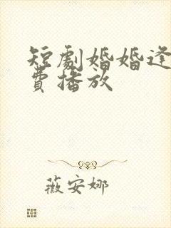 短剧婚婚逢她免费播放