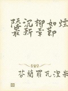 陆沉柳如烟小说最新章节