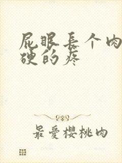 屁眼长个肉球硬硬的疼