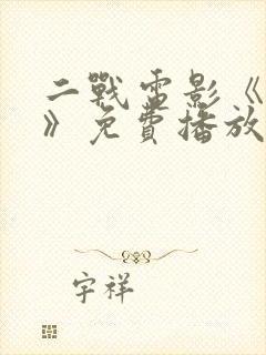 二战电影《霸主》免费播放