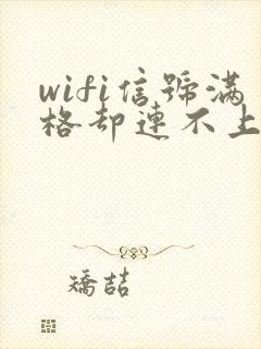 wifi信号满格却连不上网