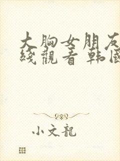 大胸女朋友 在线观看 韩国